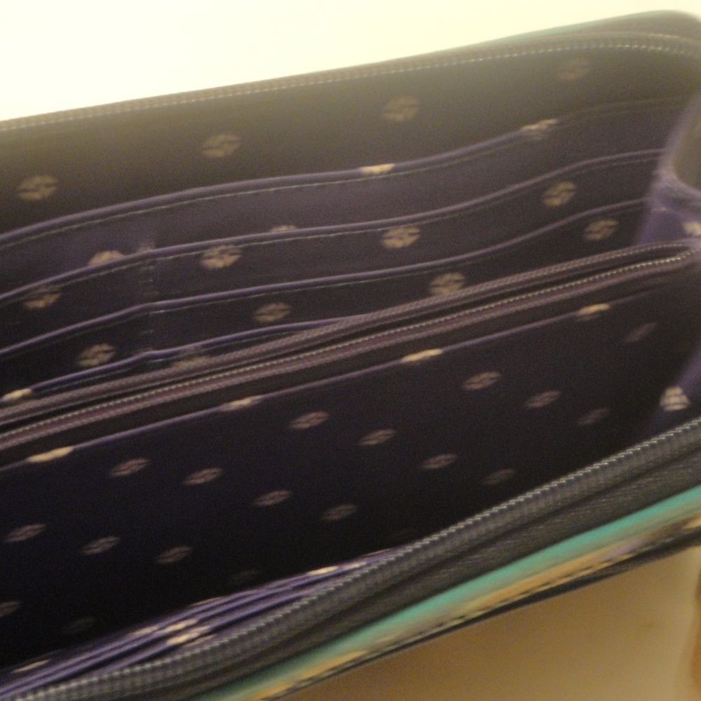 Fossil Wallet Coated Floral Canvas Zip Around Clu… - image 3